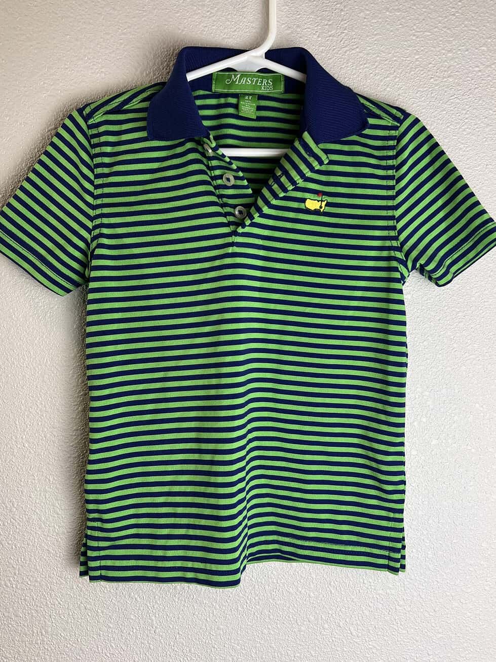 The Masters Green Navy Child Polo (2T) - Image 2