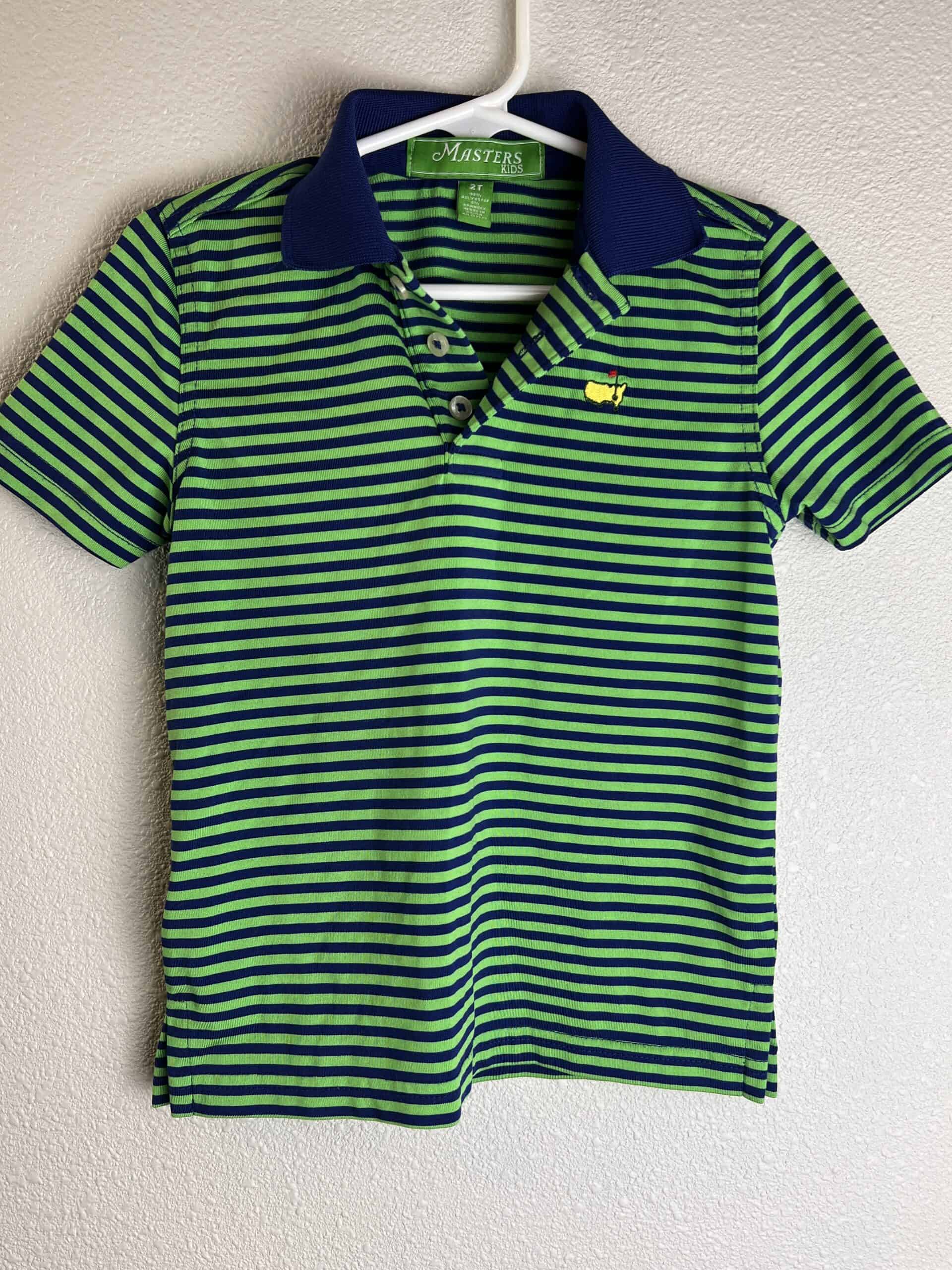 The Masters Green Navy Child Polo 2T FanWagn