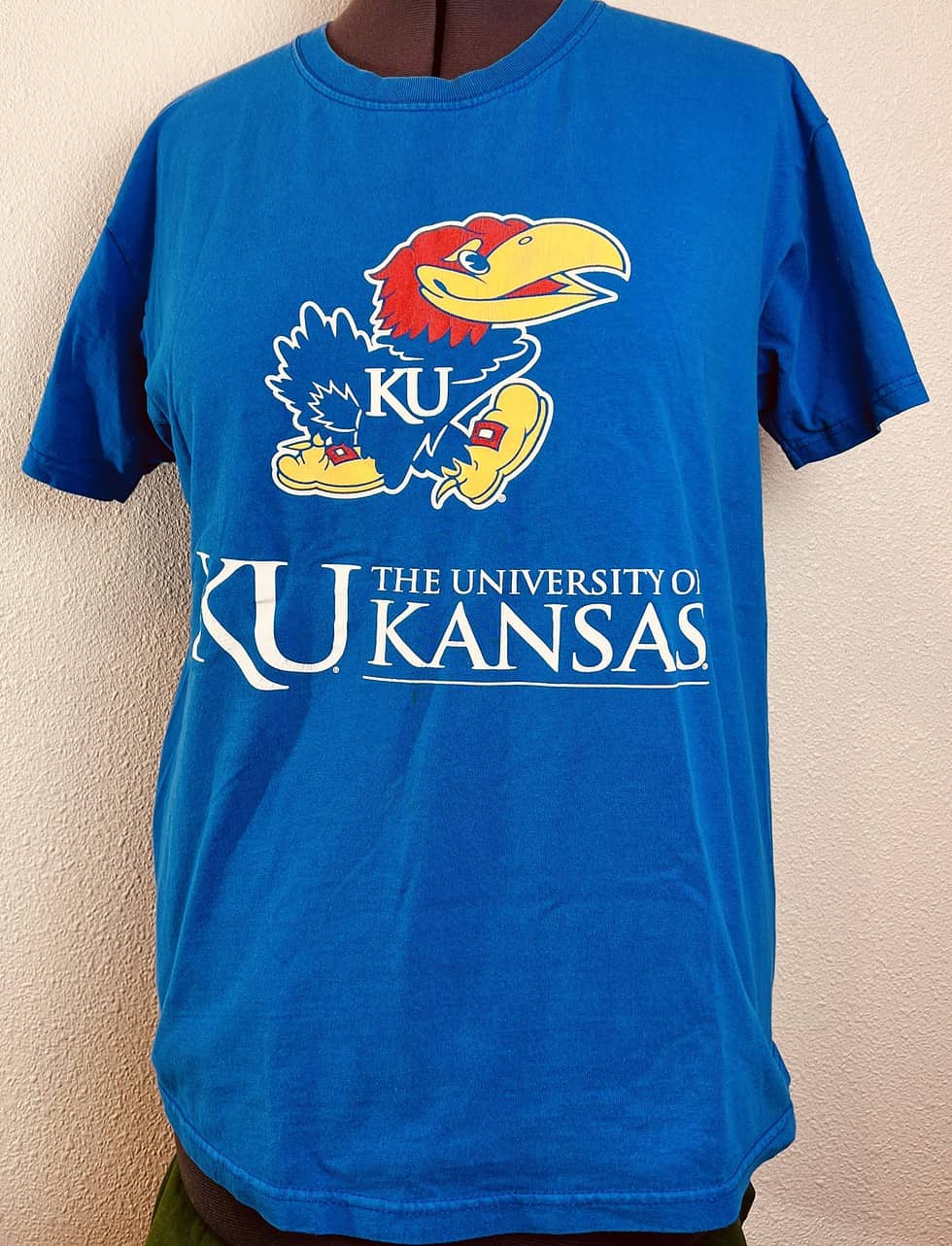 KU Jayhawks Classic Blue T-Shirt – XL