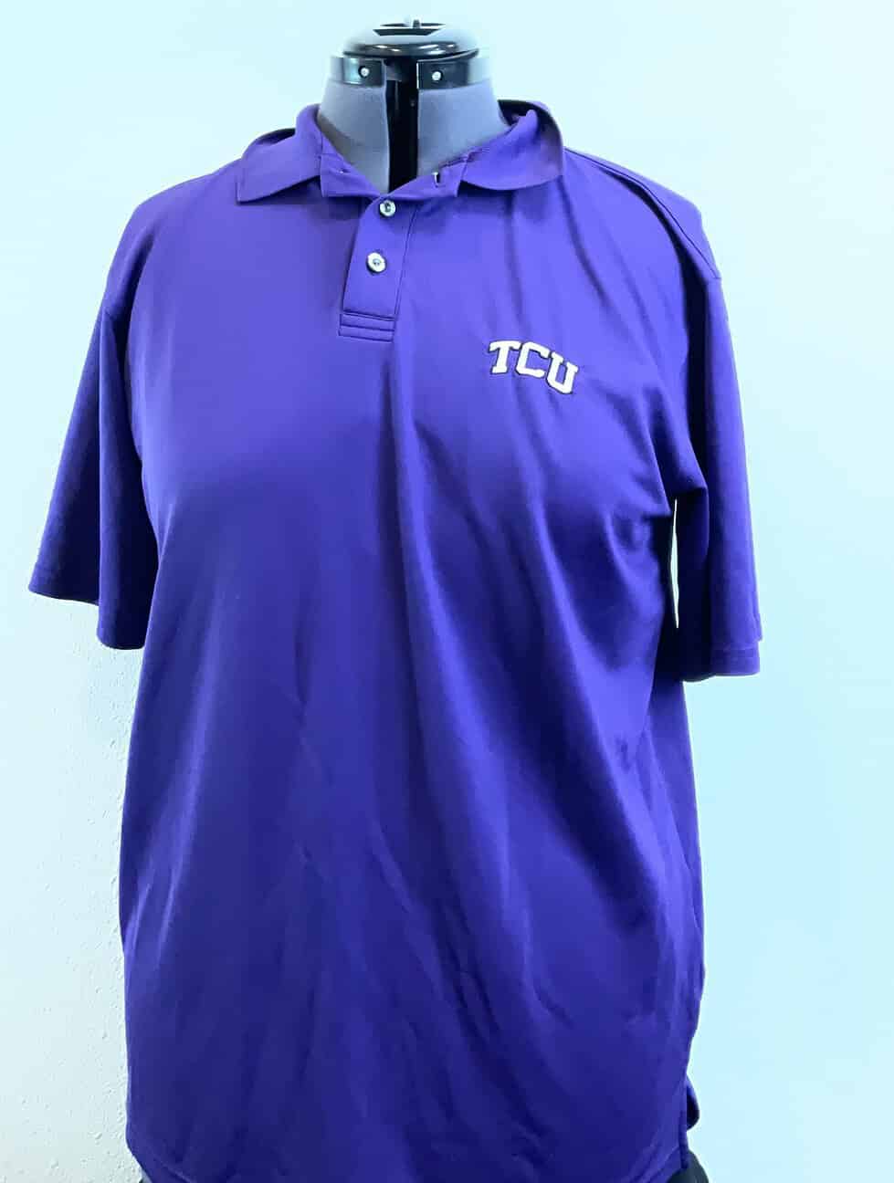 TCU Purple Under Armour Golf Shirt (S)