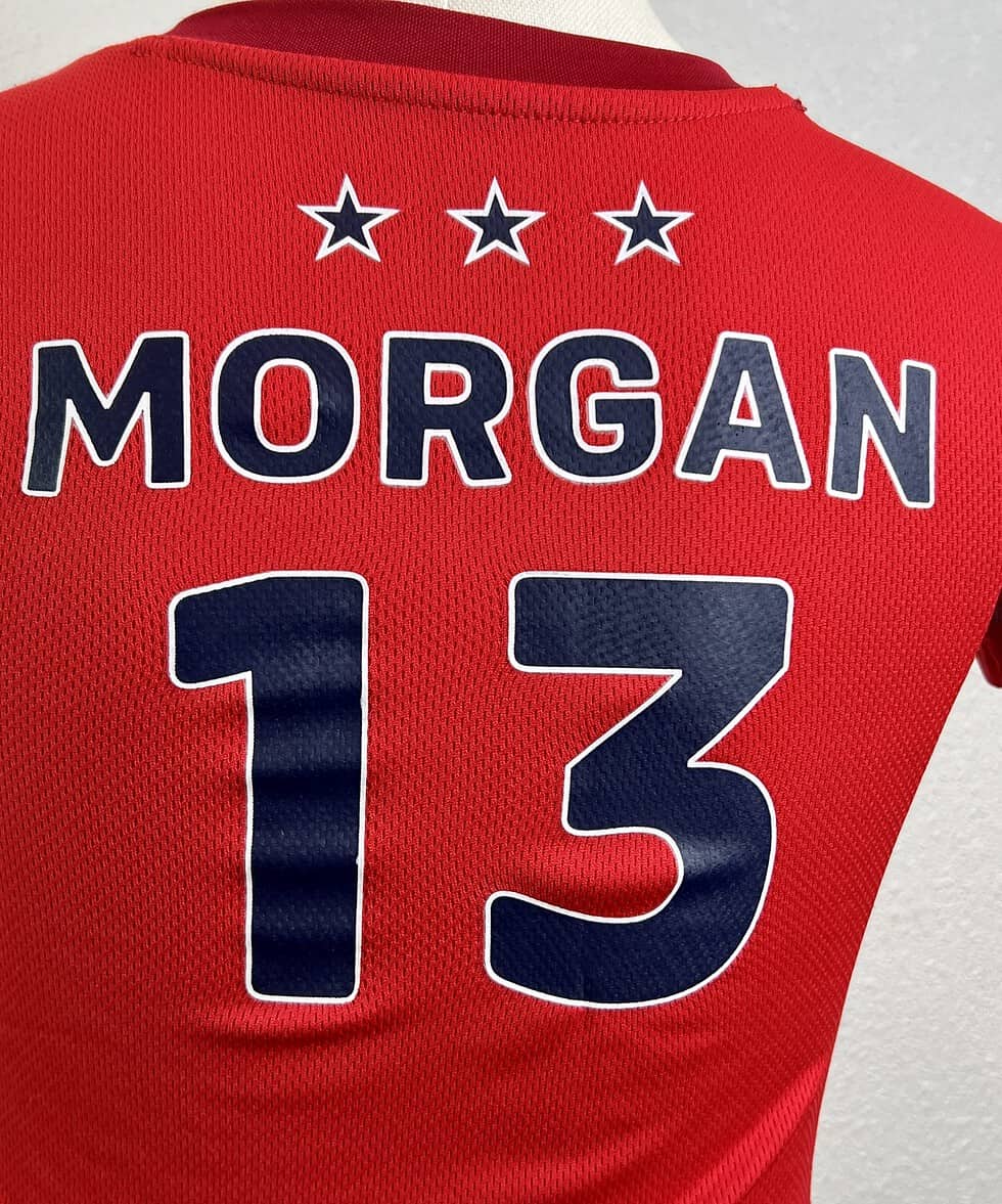 Youth Alex Morgan USWNT Team USA Red Jersey (XS) - Image 2