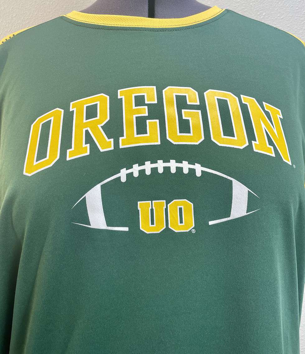 Oregon Ducks Football Ringer Tee (XL) - Image 3