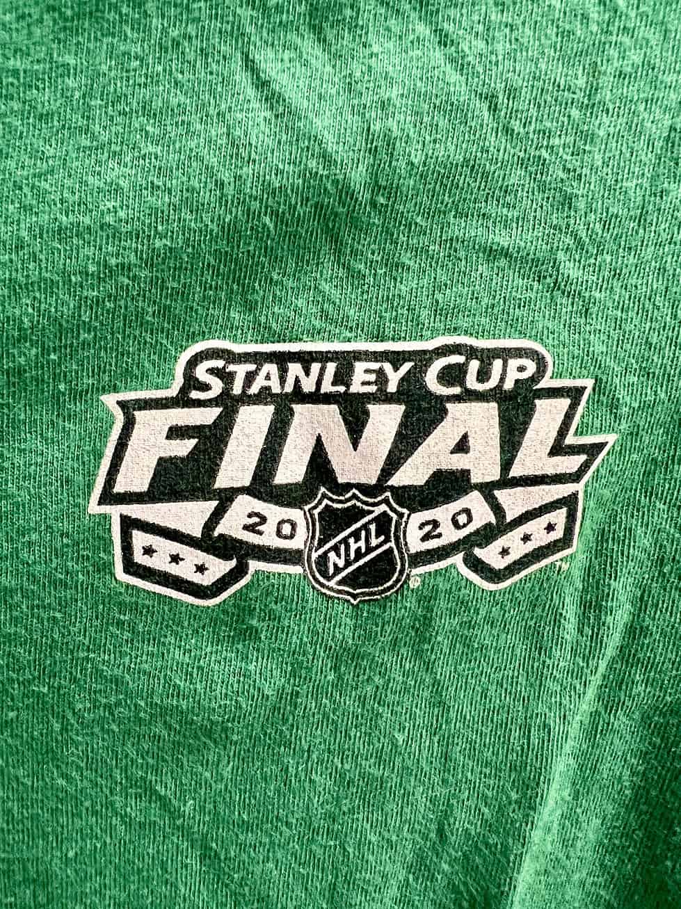 Detailed image of the 2020 Stanley Cup Finals logo, commemorating the unique COVID-era playoffs held in Edmonton.