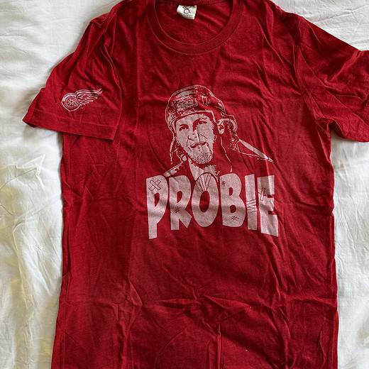 Red Wings Bob Probert T-shirt