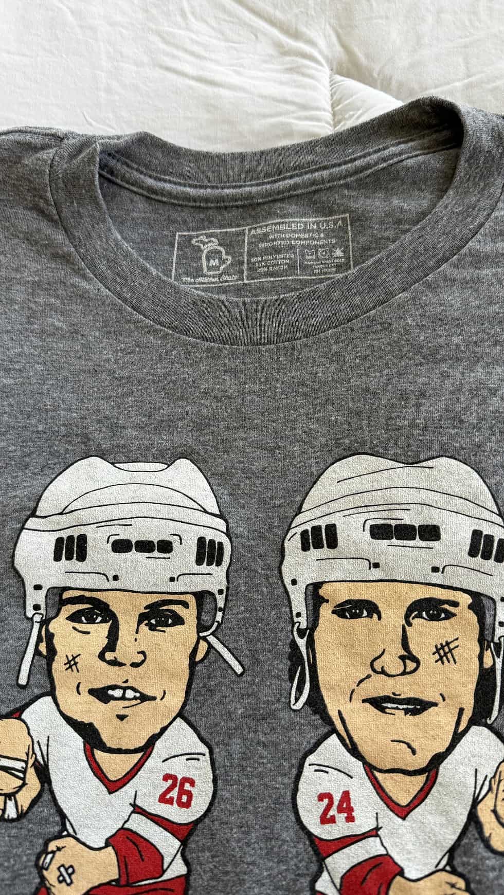 Red Wings Bruise Brothers T-Shirt - Image 2