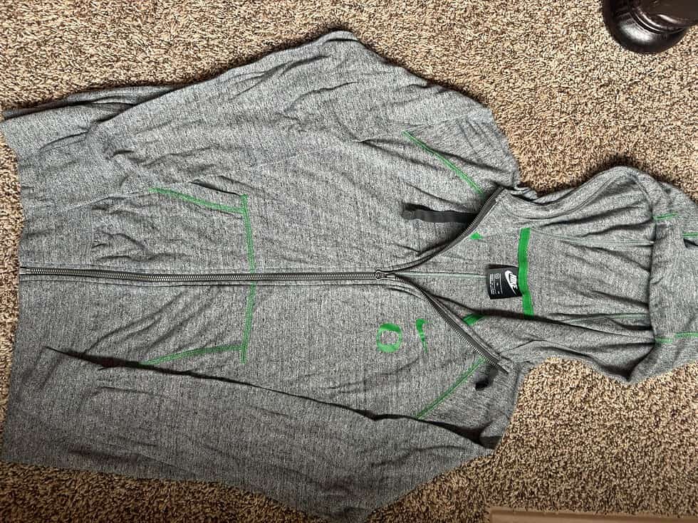 New Women's XL Nike U. Oregon Zip Up Hoodie