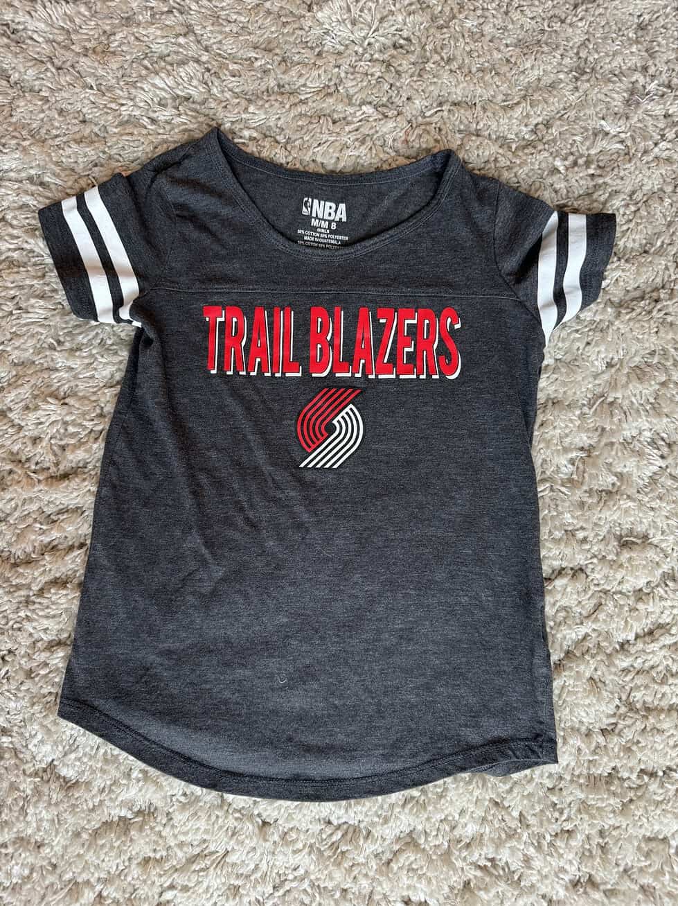 Girls Size 8 NEW Portland Trail Blazers T- Shirt
