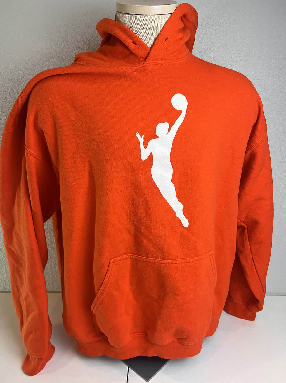 Iconic WNBA Orange Logo Hoodie - Large