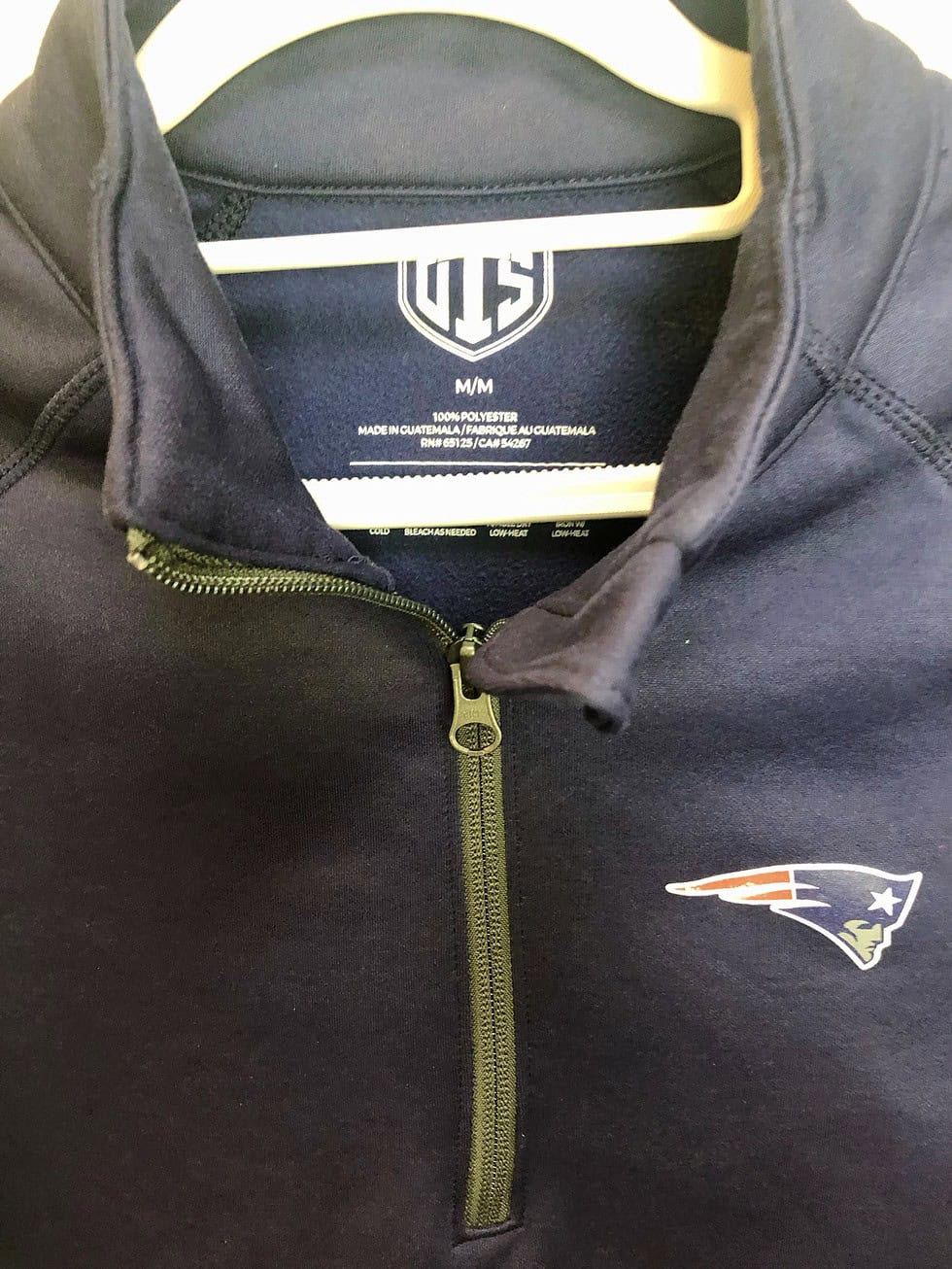 New England Patriots OTS Quarter-Zip Pullover (M) - Image 2