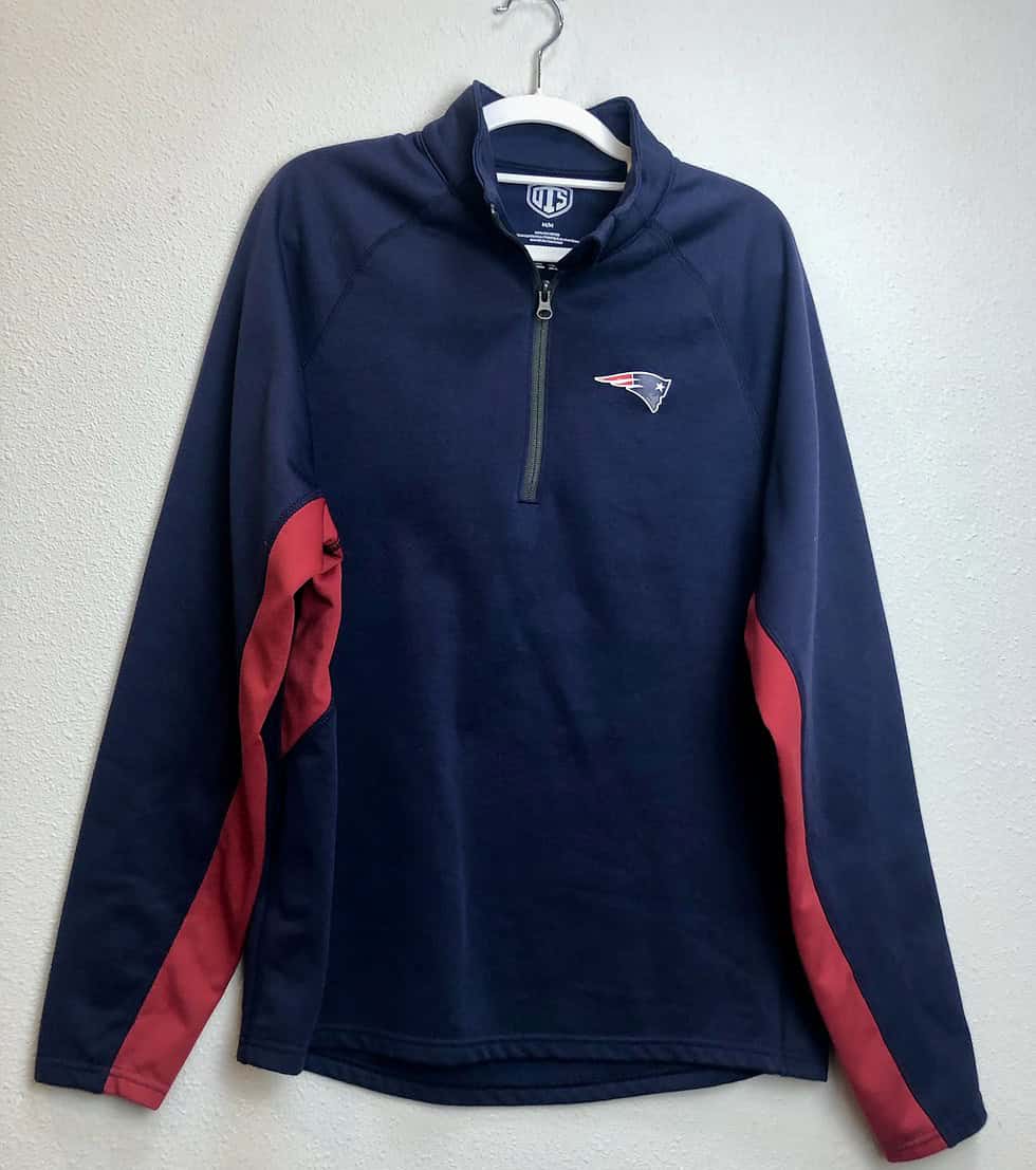 New England Patriots OTS Quarter-Zip Pullover (M)