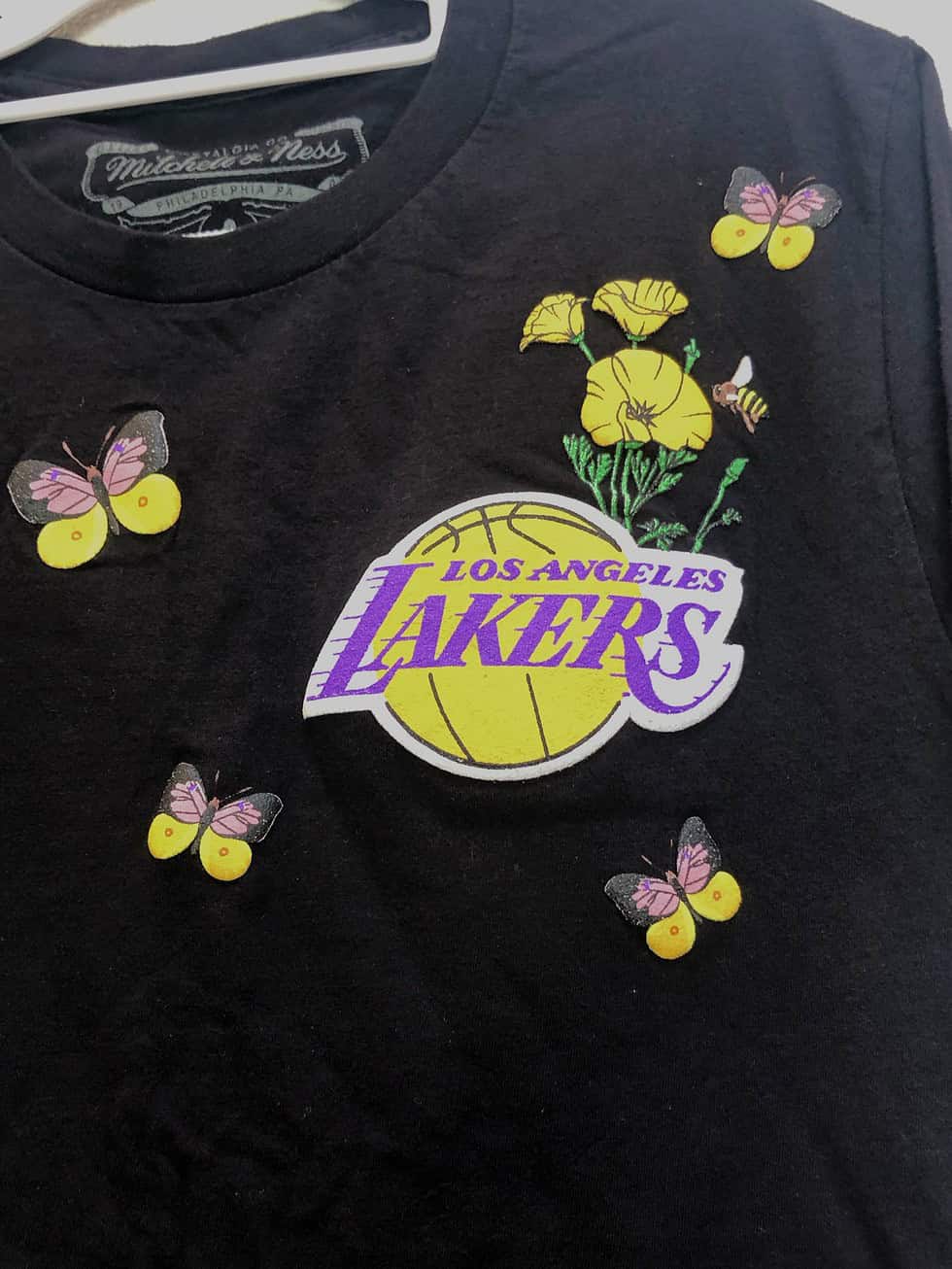 LA Lakers Mitchell & Ness Hardwood Classic Tee - Image 2