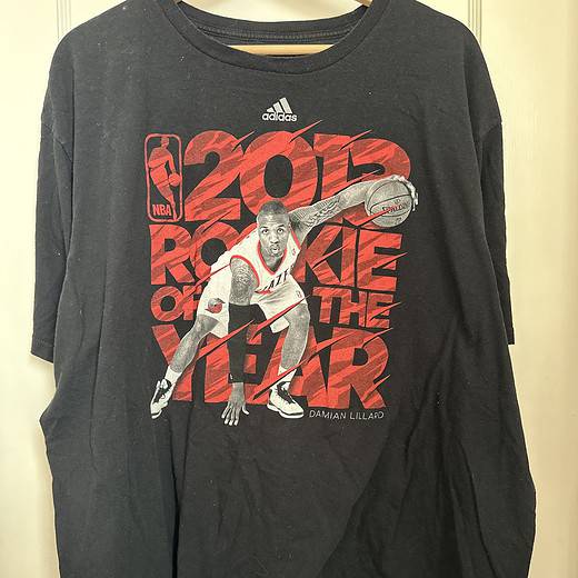 Damian Lillard 2012 Rookie of the Year Adidas T-Shirt