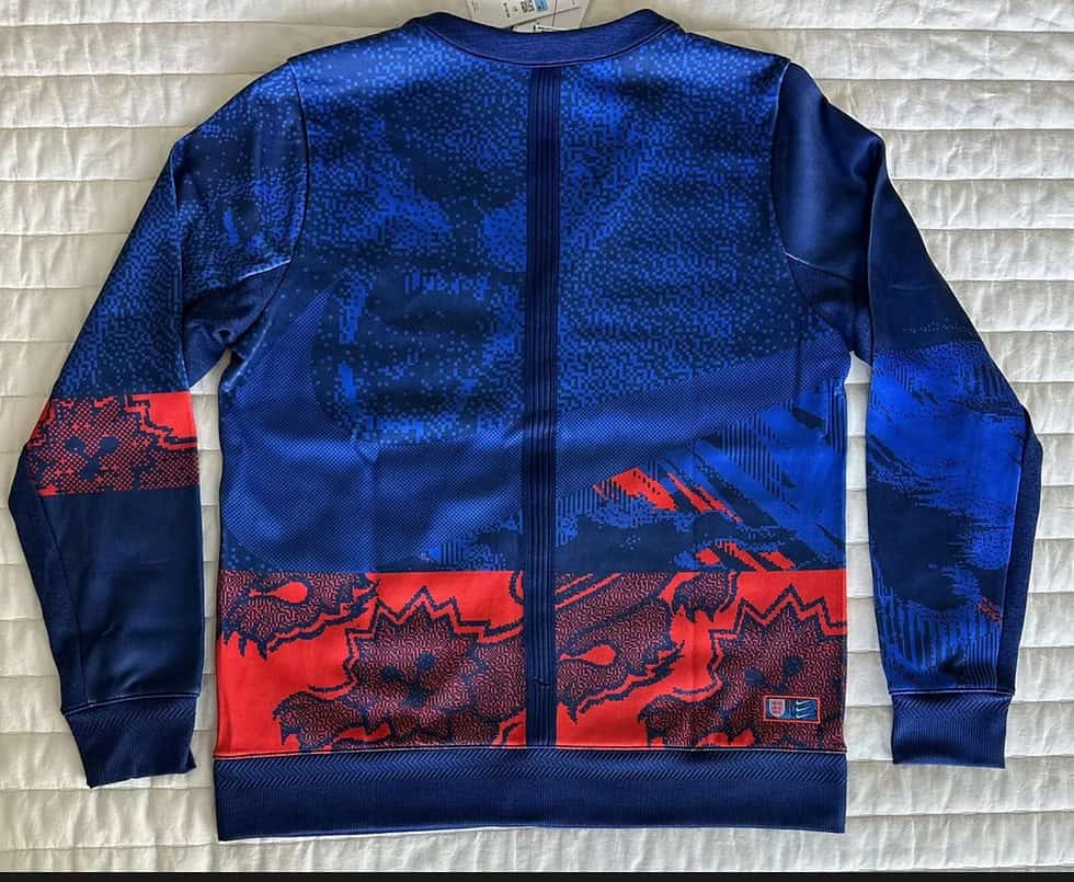 Back view showcasing the pixelated lion design and digital art-inspired details.