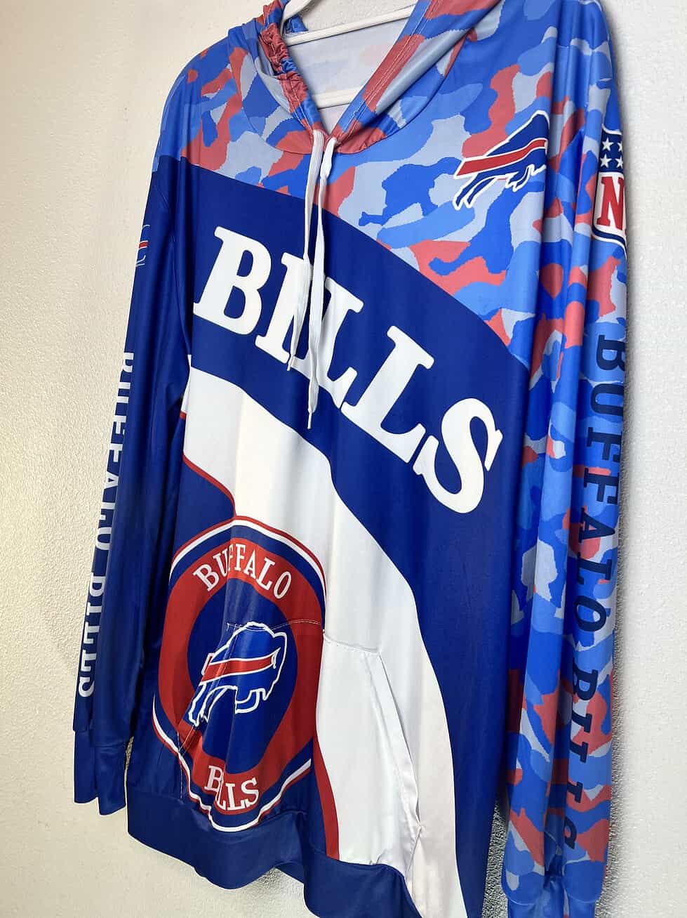 Buffalo Bills Camo Bold Graphic Hoodie - Image 3