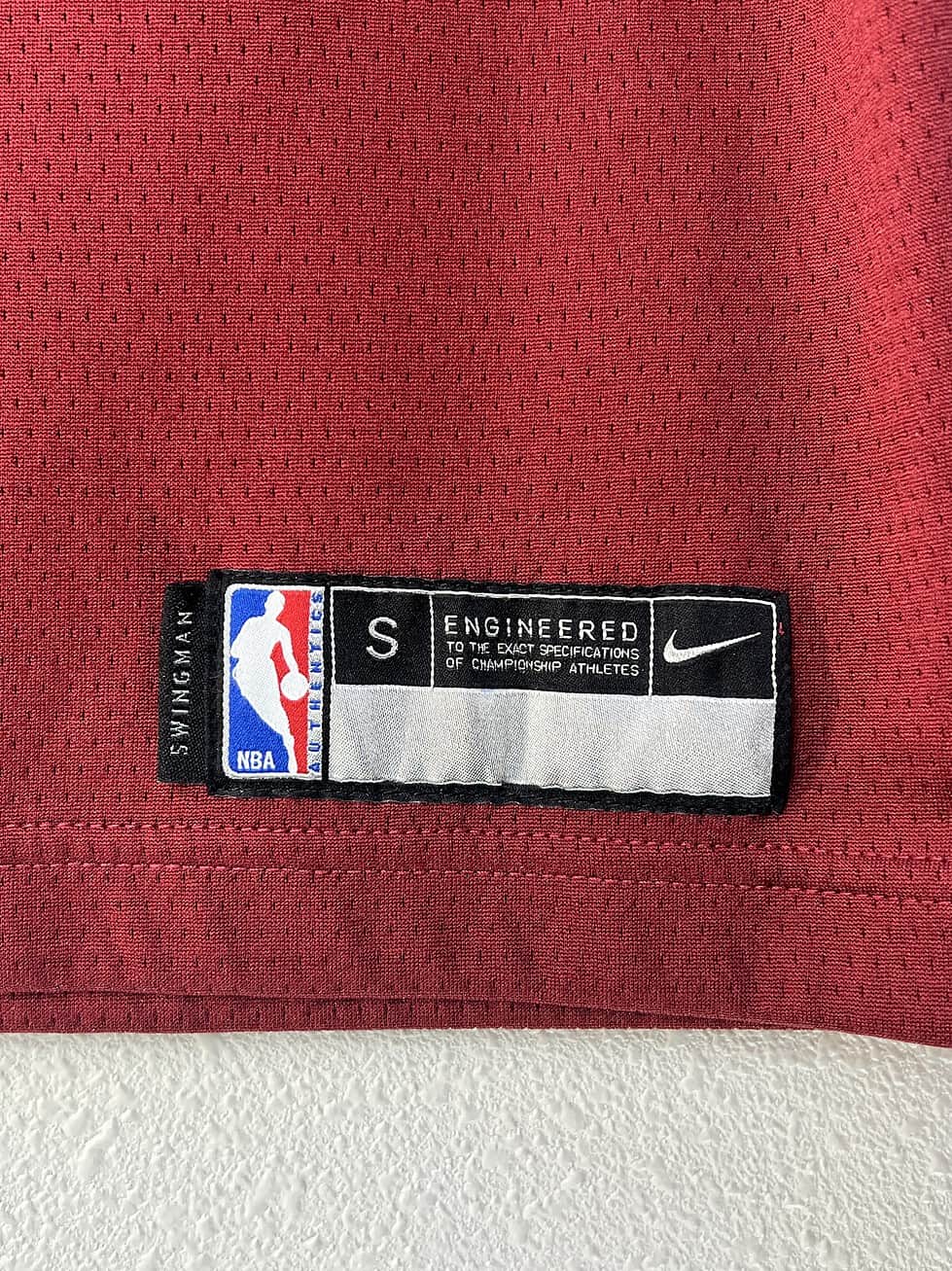 Close-up of Nike NBA Swingman patch, size small
