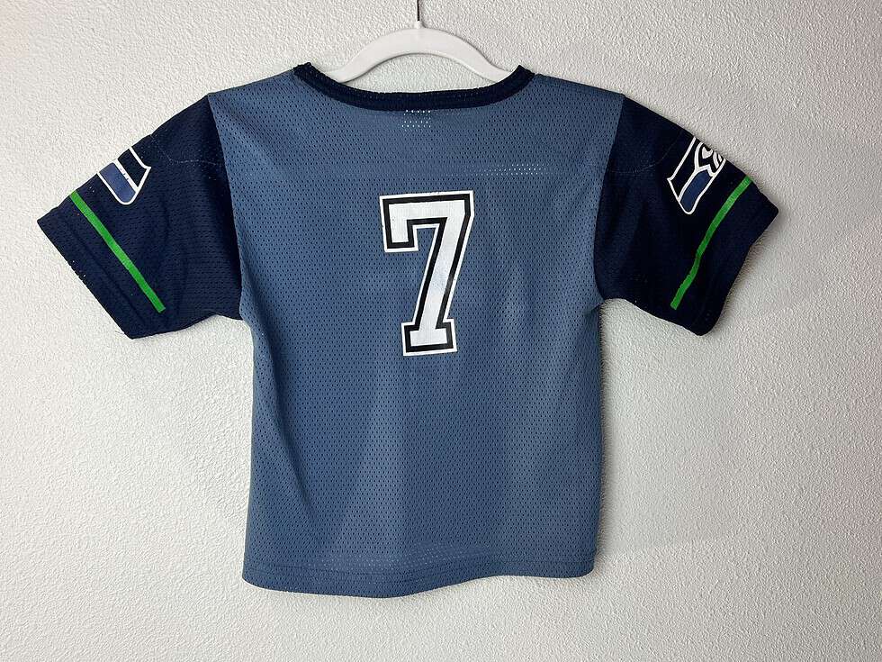 Seattle Seahawks Youth Small #7 Jersey - Image 2