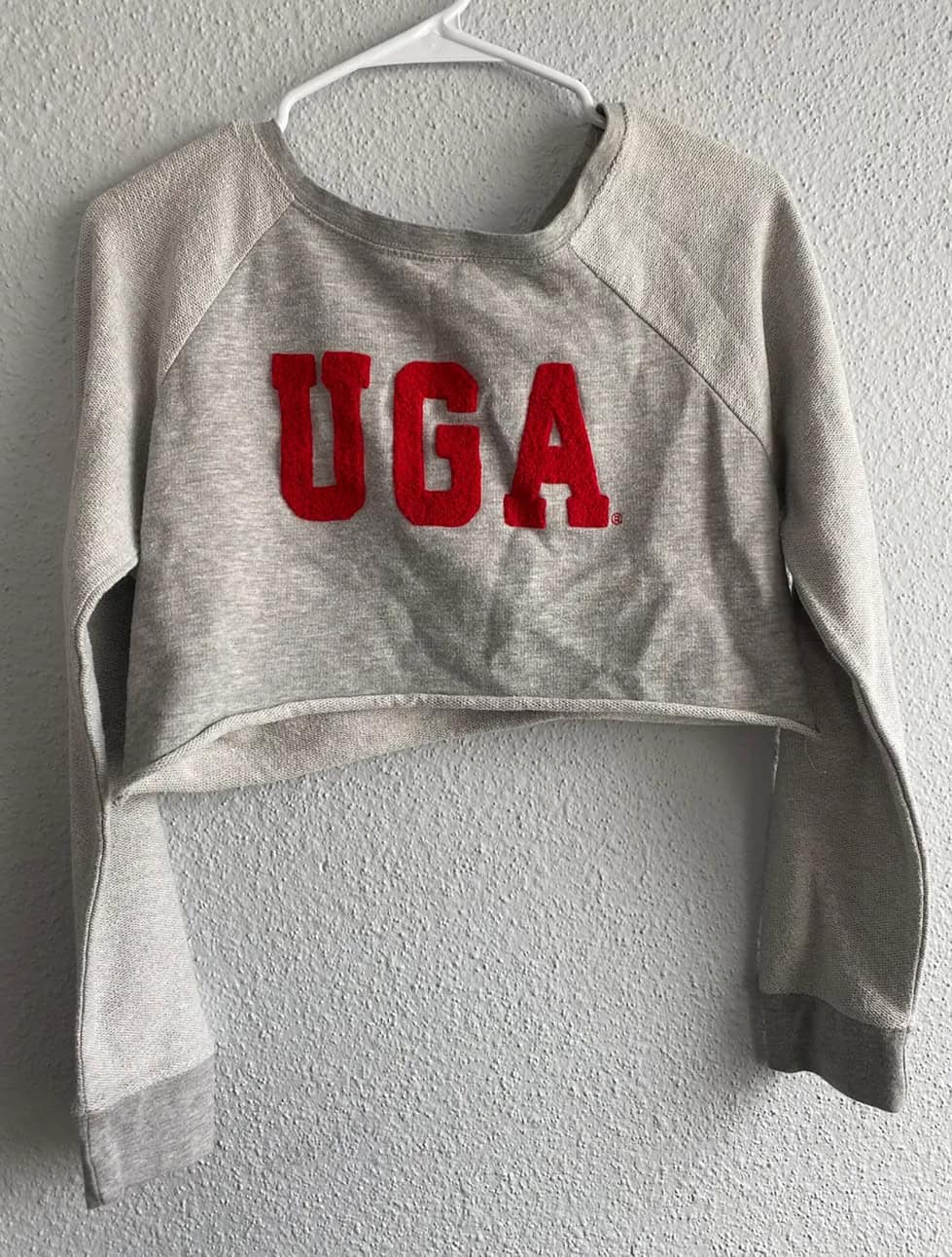 UGA Georgia Bulldogs Crop Sweatshirt (Small)