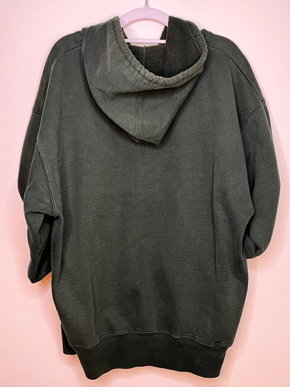 Back of hoodie