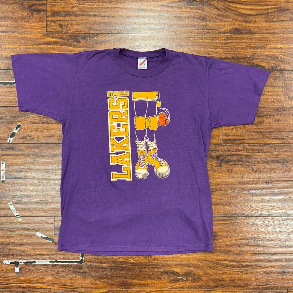 Jerzees 80's Los Angeles Lakers Lakers Kareem Tee Sz XL