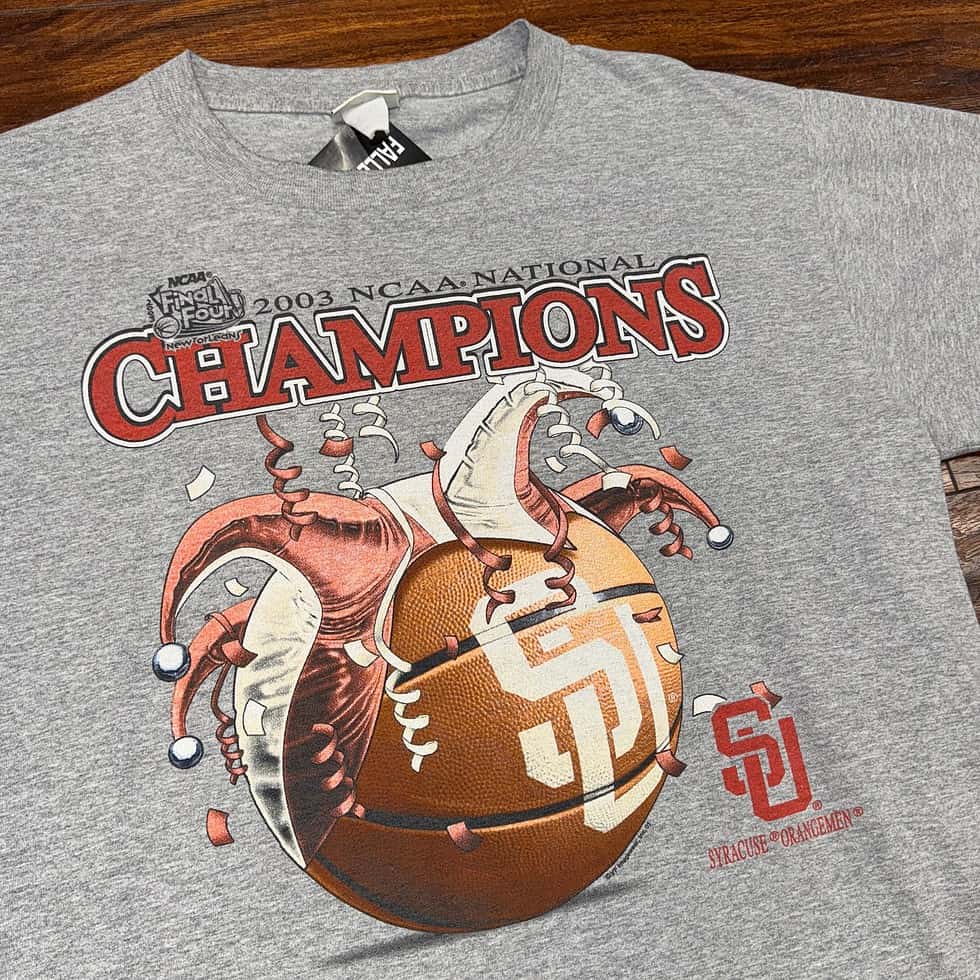 Lee Sport 2003 Syracuse Orange  March Madness Champs Tee Sz L - Image 2