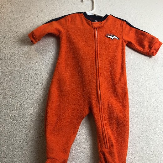 Denver Broncos Infant Footed Pajamas