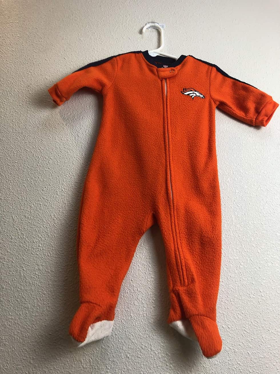 Denver Broncos Infant Footed Pajamas