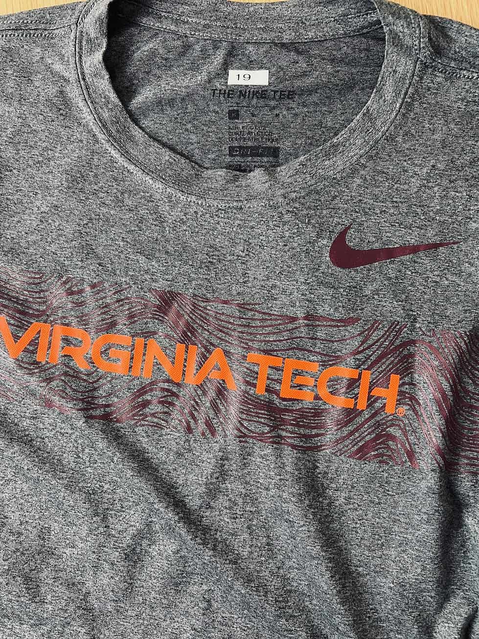 Virginia Tech Nike Dri-FIT Softball Player Tee