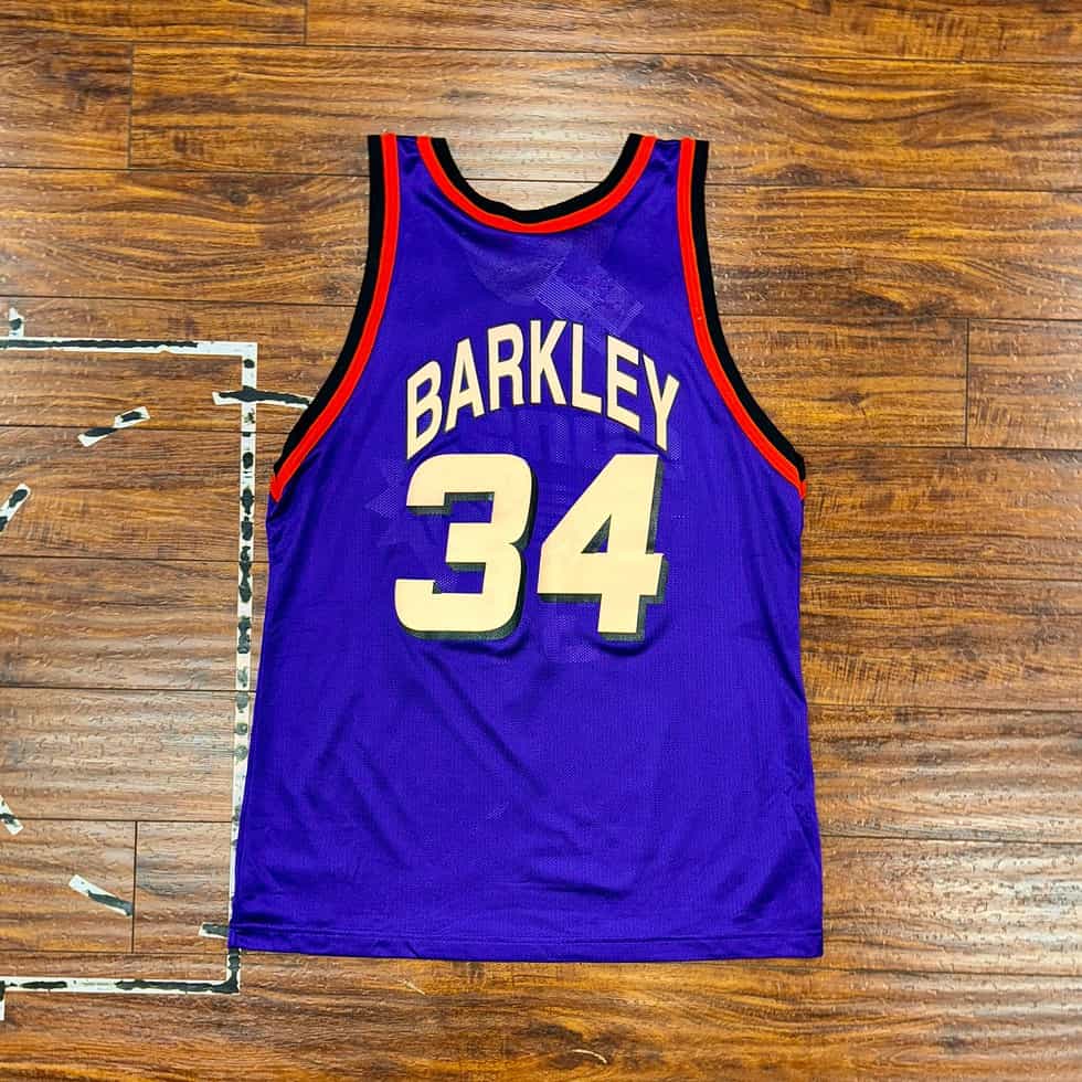 Champion Phoenix Suns Charles Barkley Jersey Sz L - Image 4