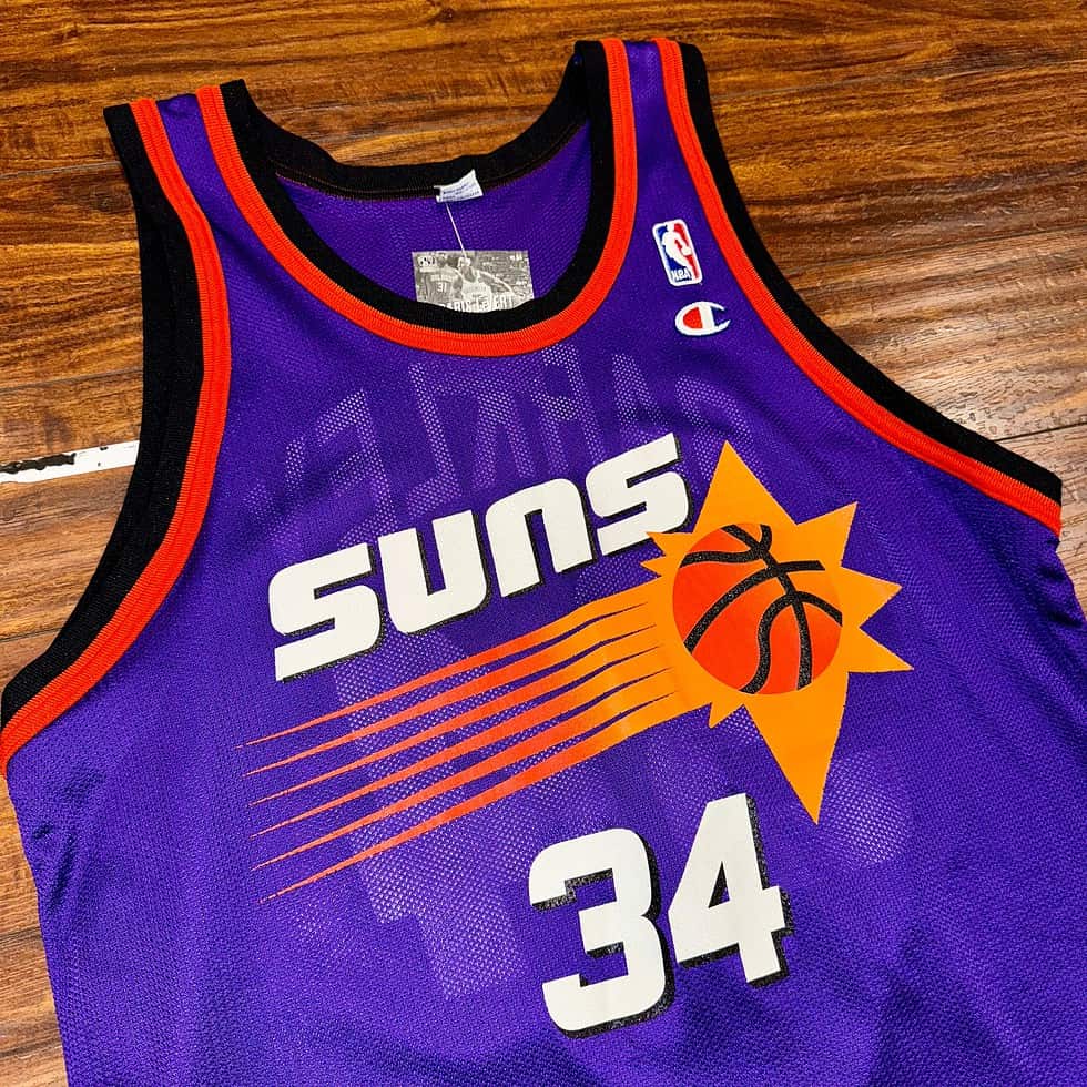 Champion Phoenix Suns Charles Barkley Jersey Sz L - Image 2