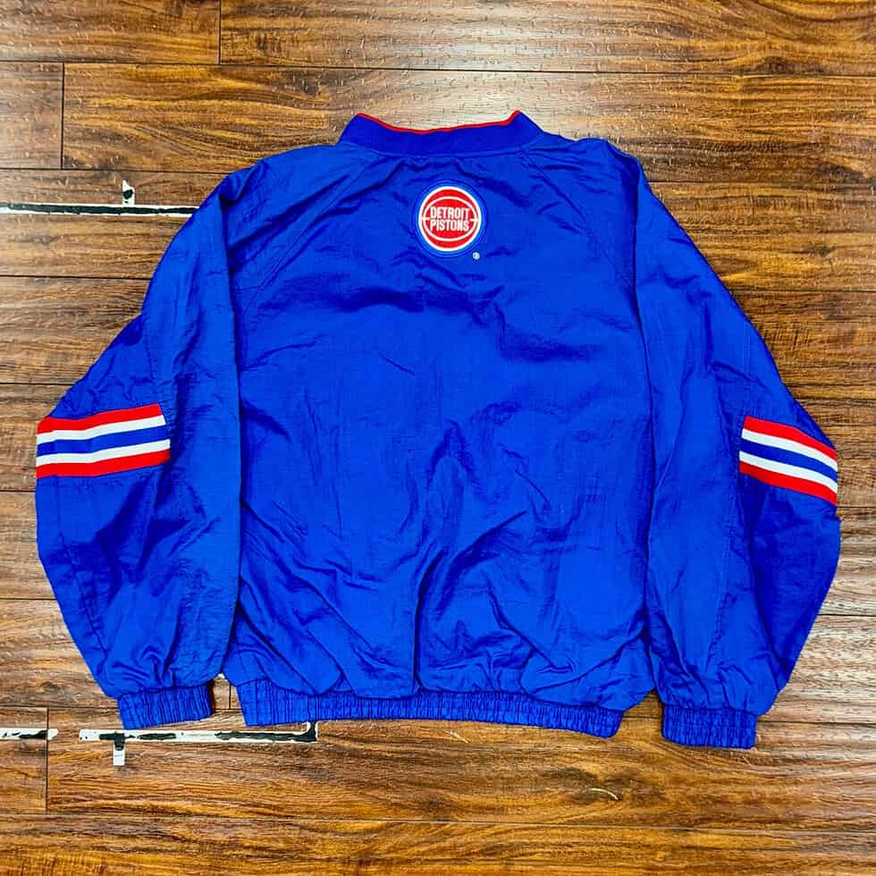 Pro Player Detroit Pistons Grant Hill Windbreaker Sz L - Image 6