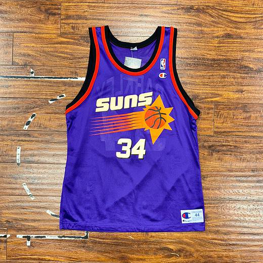 Champion Phoenix Suns Charles Barkley Jersey Sz L