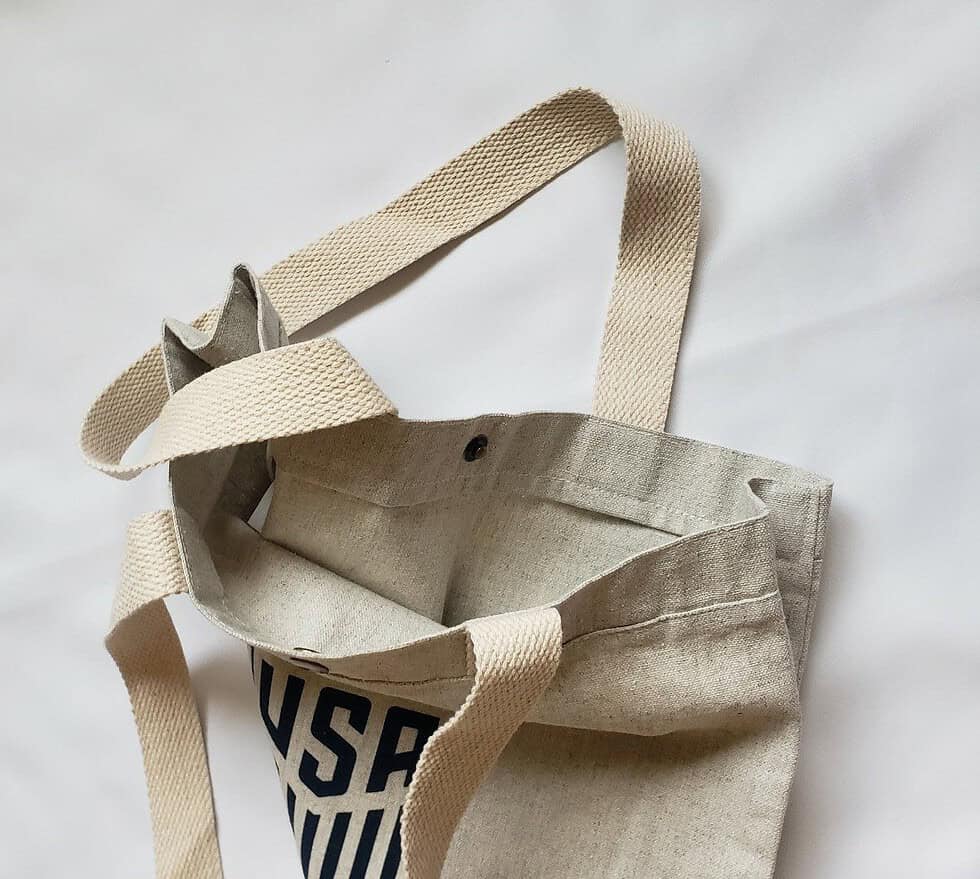 US Soccer Recycled Cotton Tote Bag, NEW - Image 5