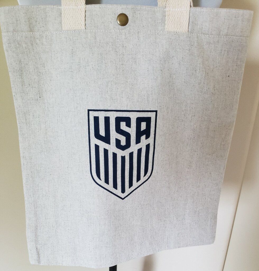 US Soccer Recycled Cotton Tote Bag, NEW - Image 2