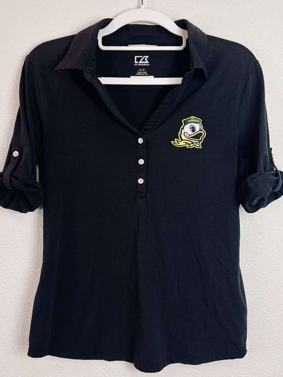 Oregon Ducks Black Polo by Cutter & Buck