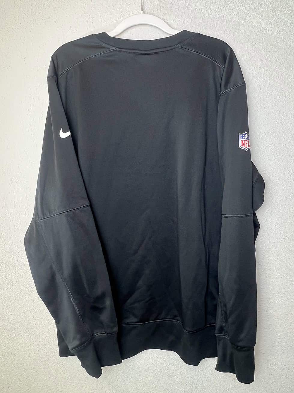 Back view of Nike Jets sweatshirt showing clean, simple design.
