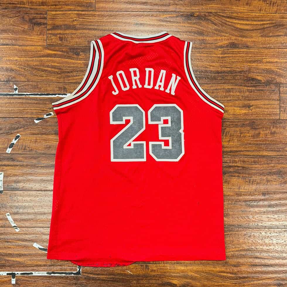 Nike Chicago Bulls Michael Jordan Jersey Sz L - Image 6