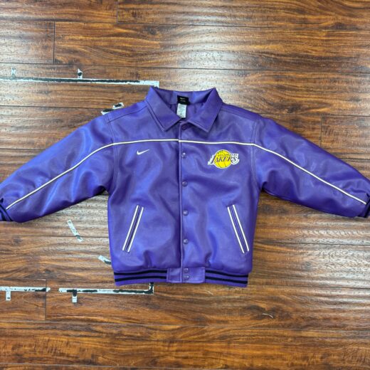 Nike 00's Los Angeles Lakers Leather Jacket Youth S