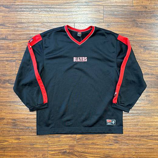 Nike 2002 Blazers Warm Up LS Sz XL