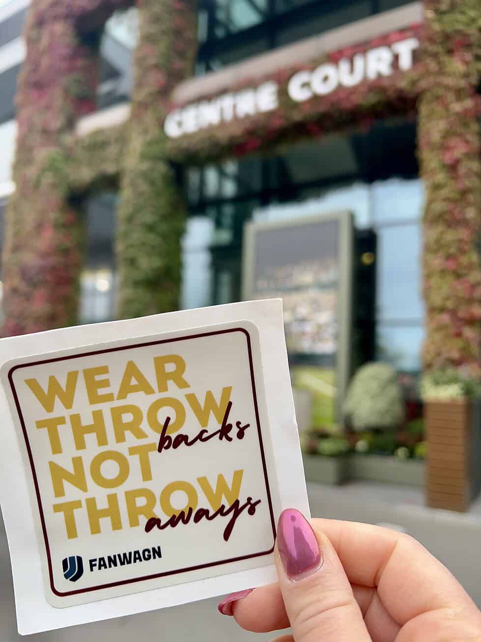 Sticker: Wear Throwbacks Not Throwaways - Image 2