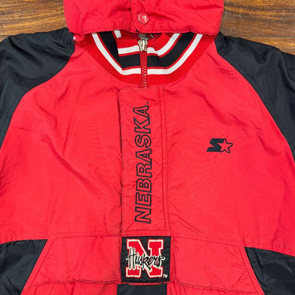 Starter Nebraska Huskers Puffer Jacket Sz YL - Image 2