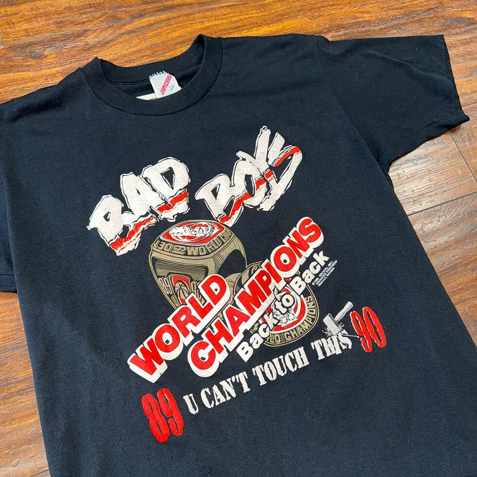 Jerzees Bad Boys Detroit Pistons Tee Sz L - Image 2
