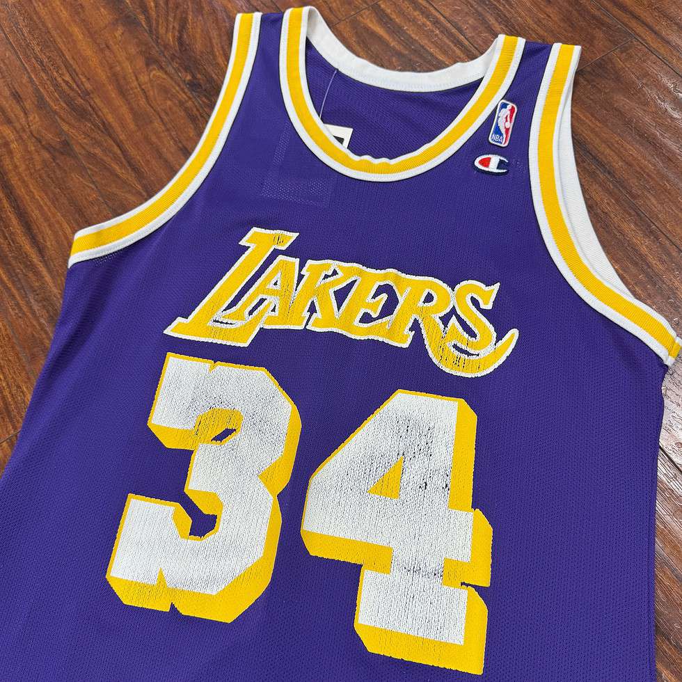 Champion 90’s Lakers Shaq Jersey Sz L - Image 2