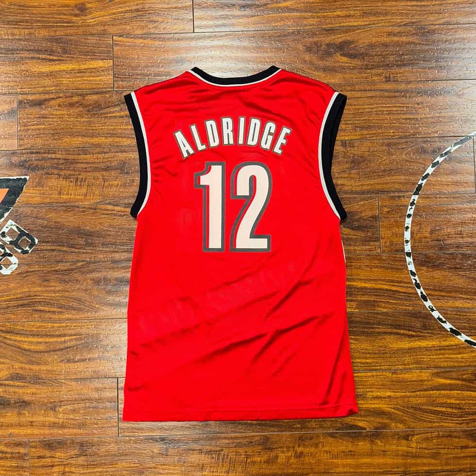 Adidas Portland Trail Blazers Lamarcus Aldridge Jersey Sz S - Image 5