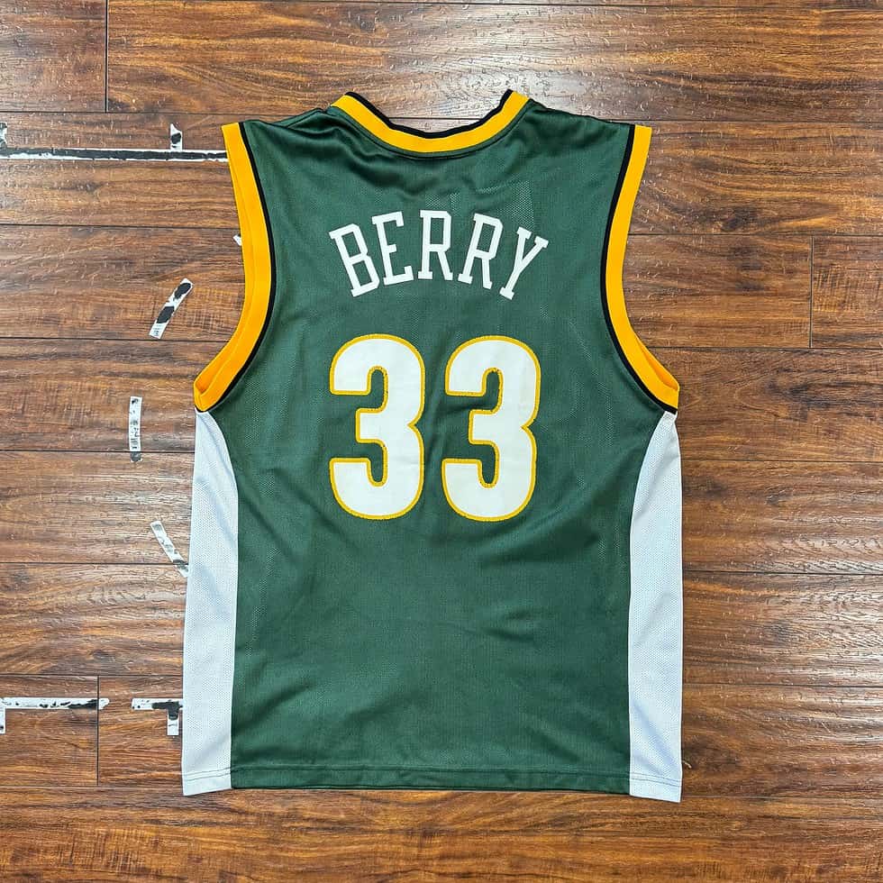 Reebok Seattle SuperSonics Brent Berry Jersey Sz M - Image 5