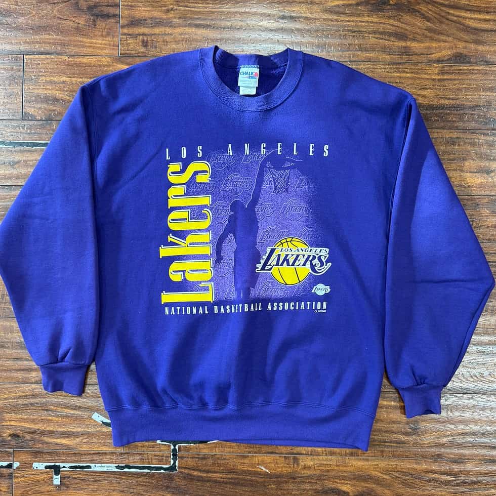 Chalk Line Los Angeles Lakers Crew Sz XL