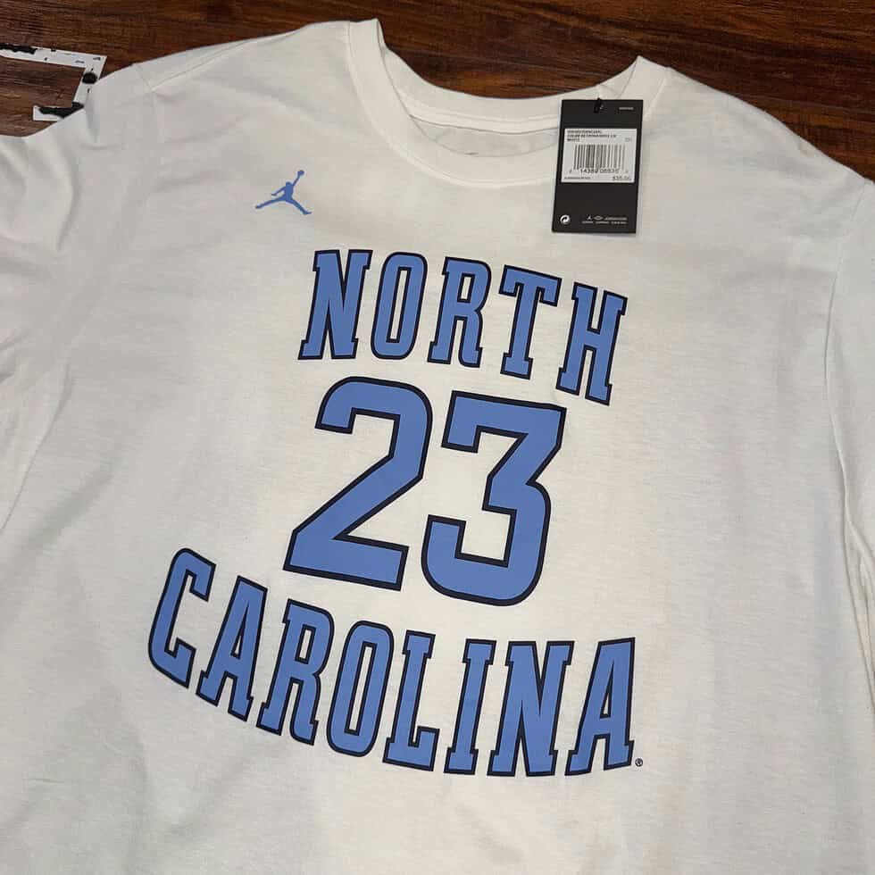 NWT Jordan UNC Jersey Tee Sz 2X - Image 2