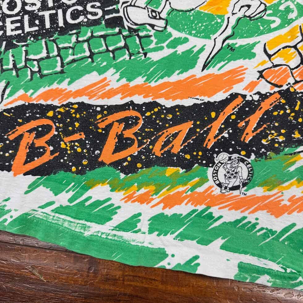 Magic Johnson AOP Boston Celtics Tee Sz M - Image 3