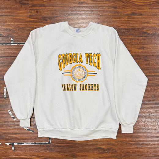 Jerzees Georgia Tech Yellow Jackets Crew Sz 2X