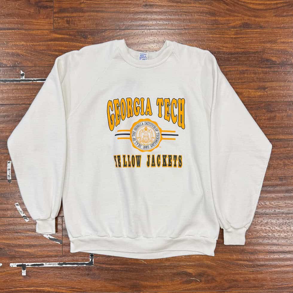 Jerzees Georgia Tech Yellow Jackets Crew Sz 2X