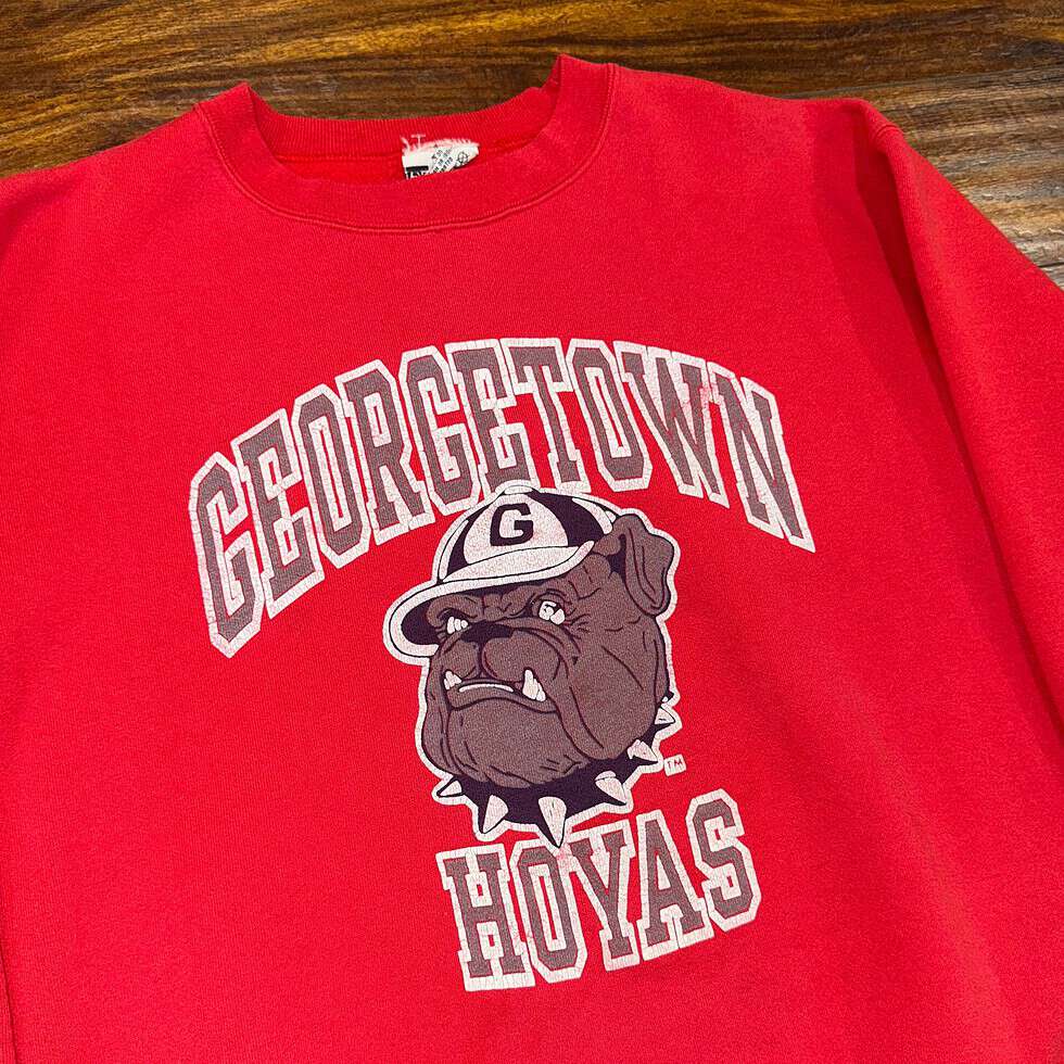 VTG Geogretown Hoyas Crew Men’s L - Image 2